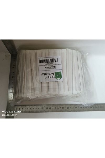 Flippy Set de 1000 palete de cafea din lemn, ambalate individual, 140x5x1.3 mm