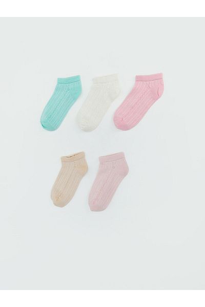 LC Waikiki Stil sportiv de la magazinul Shining |   Ciorapi roz Basic pentru fetiță, pachet de 5