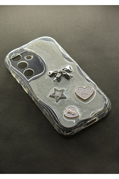 tcover Samsung S24 Fe Kılıf Epoksi Dekorlu Kabartmalı Kapak