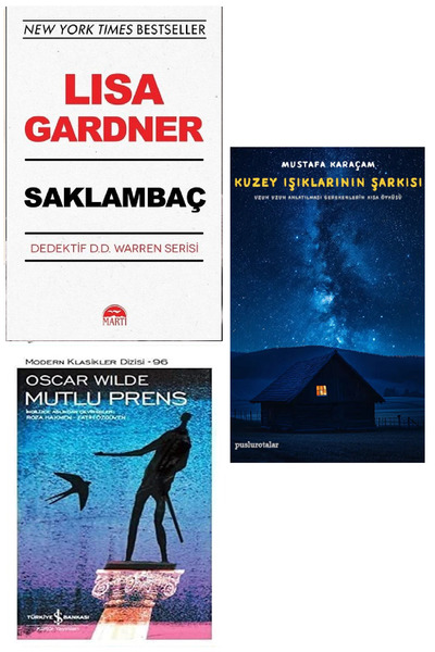 TÜRKİYE İŞ BANKASI KÜLTÜR YAYINLARI Saklambaç Lisa Gardner + Mutlu Prens + Ku...