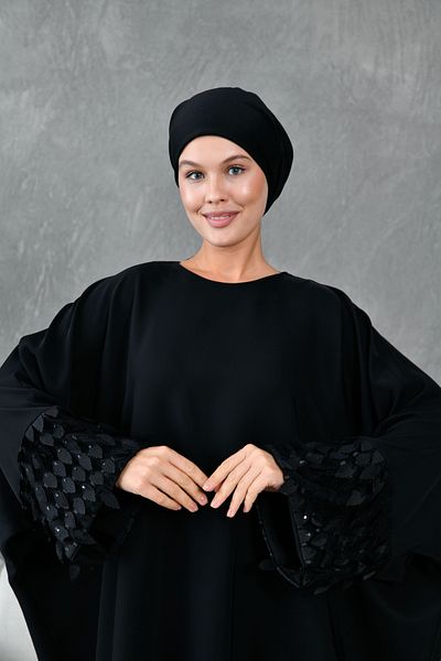 Fzd filizzade Ferace Abaya with Detailed Sleeve Accessories