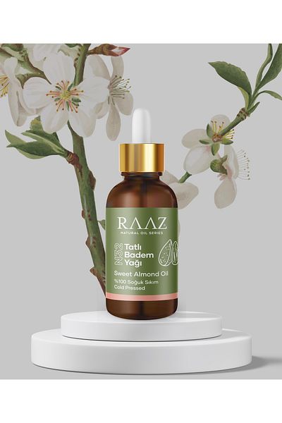 RAAZ Sweet Almond Oil Cold Pressed Almond Oil 100% Pure Care Oil