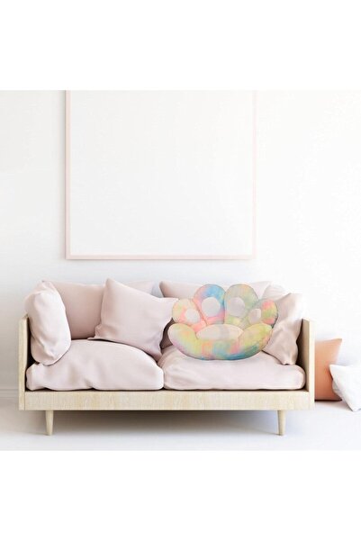Flippy Decorative Pillow, Flippy, Cat Paw Model, Plush, for Chair/Sofa/Floor, 80 x 70 cm, Multicolor