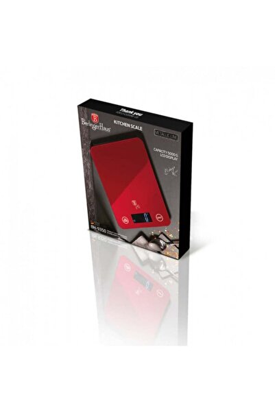 Berlinger Haus Cântar de bucătărie digital, linie metalică vișinie, BerlingerHaus BH 9350