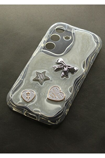 tcover Samsung S24 Fe Kılıf Epoksi Dekorlu Kabartmalı Kapak