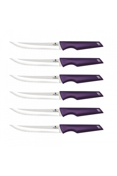 Berlinger Haus Set cutite pentru friptura (6 piese) Purple Eclipse Collection...