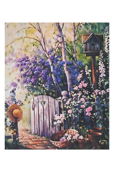 histone 5D Elmas Taş İşleme Kiti 40x50 cm Bahçe Kapısı Desen