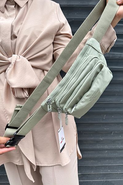 Just Polo Imported Kılinkır Fabric Waist and Shoulder Bag