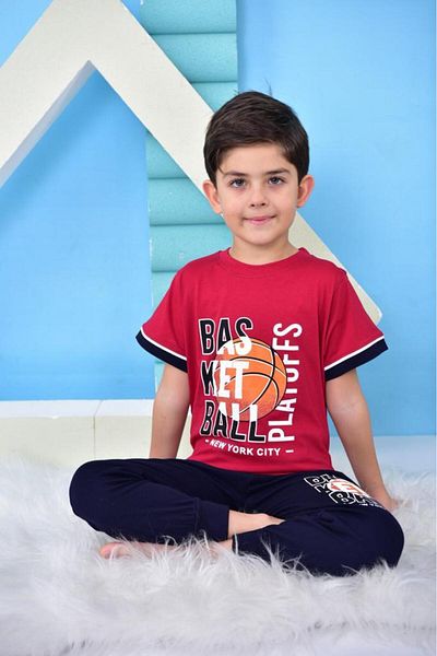 FORMO Boys' 100% Natural Cotton Short Sleeve Quality Pajama Set