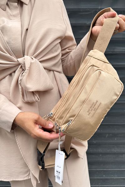 Just Polo Imported Kılinkır Fabric Waist and Shoulder Bag