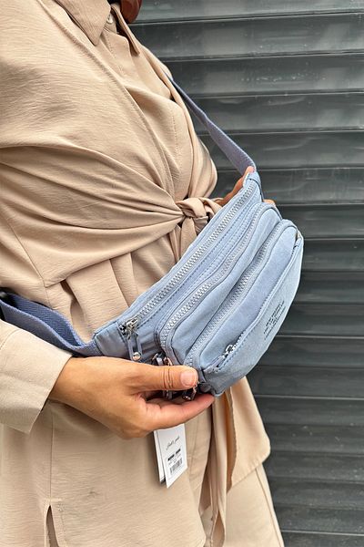 Just Polo Imported Kılinkır Fabric Waist and Shoulder Bag