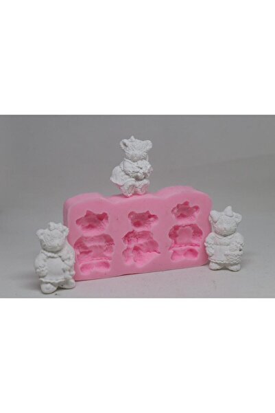 ARC TİCARET 3 Lü Ayıcık Silikon Kalıbı