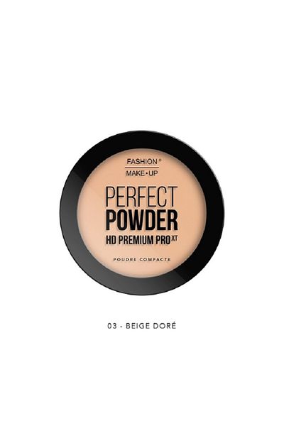 OEM Pudră compactă, Fashion Make-up, Perfect Powder HD Premium PRO -03 Beige Dore