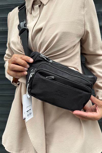 Just Polo Imported Kılinkır Fabric Waist and Shoulder Bag