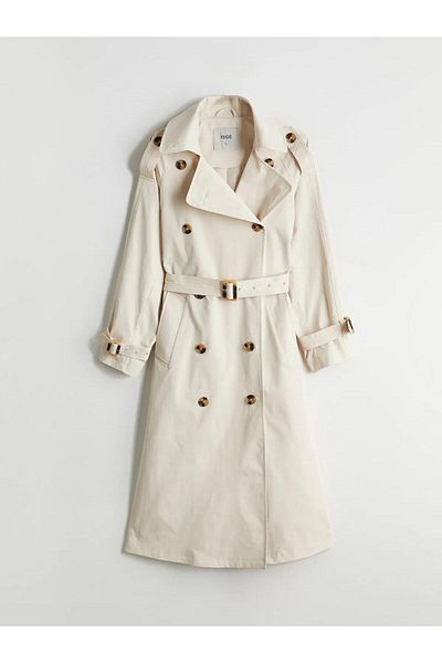 LC Waikiki XSIDE Trench oversize pentru femei cu guler de haină (W5)
