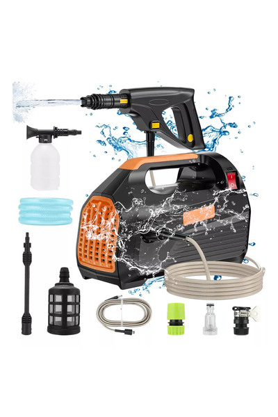 ET-LIFE غسالة كهربائية تعمل بالضغط العالي، بقوة ٣٥٠٠ واط، وضغط ٢٦١٠ رطل/بوصة ...