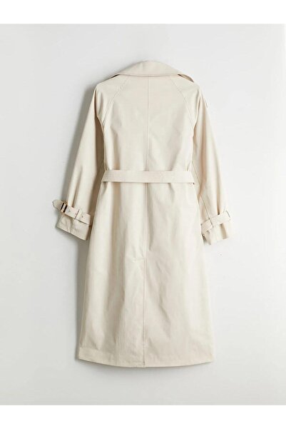 LC Waikiki Xside Jacket Collar Oversize Women's Trench Coat (W5)