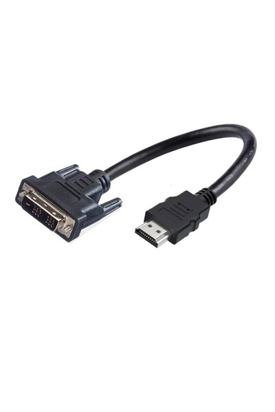 Leonpro Hdmi to DVI 18+1 çevirici kablo hdmı-dvı18+1 çevirici 20cm kablo