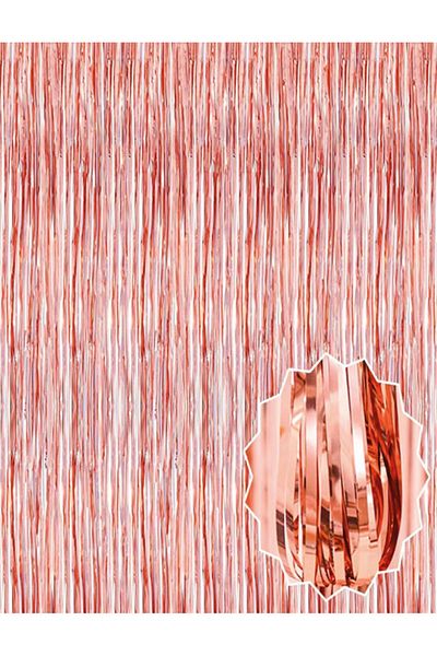 HACESHOP Rose Gold Tassel Door Curtain - Party, Bachelorette, Birthday 1X2 m
