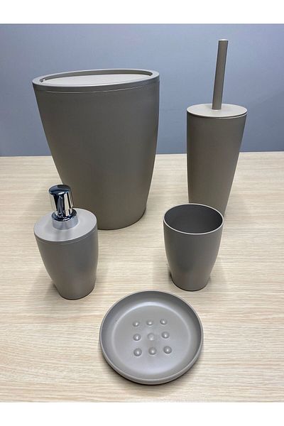 Marka Primanova Pure 5 Piece Bathroom Set Sand Beige M-Sas14-09-01