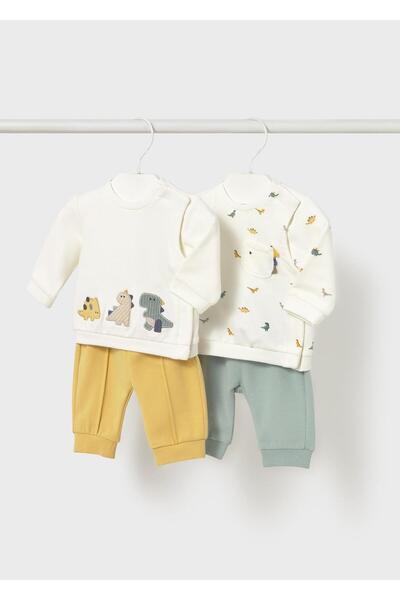 MAYORAL Newborn Erkek Bebek Örme Set 4 Parçalı Sarı