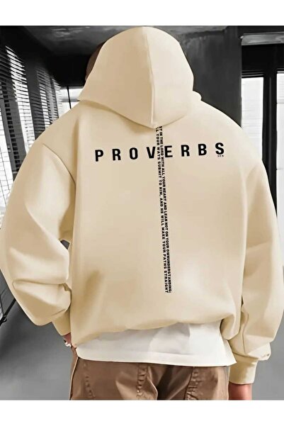 caddekombin Φούτερ με κουκούλα και τσέπη με στάμπα στο πίσω μέρος, βαμβακερό ...