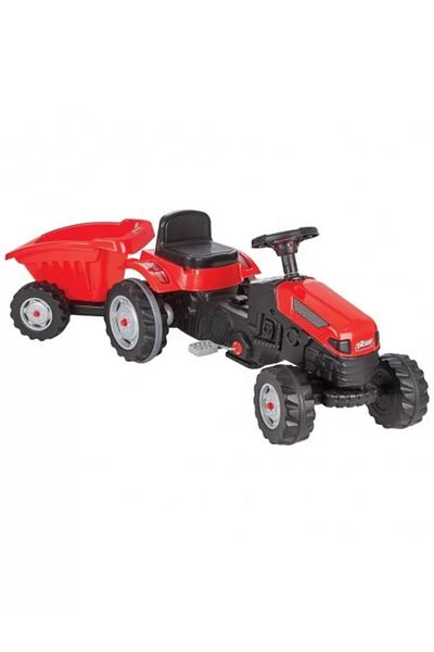 OEM Tractor cu pedale și remorcă Pilsan Active cu remorcă 07-316 roșu