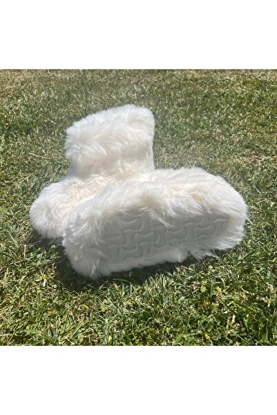 ELİSHA BUTİK Ely Ev Botu İthal Peluş Uzun Tüylü