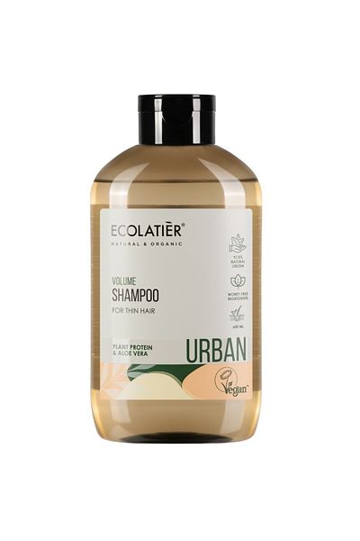 ECOLATIER Shampoo for volume of thin hair Urban Shampoo Volume for Thin Hair 600ml