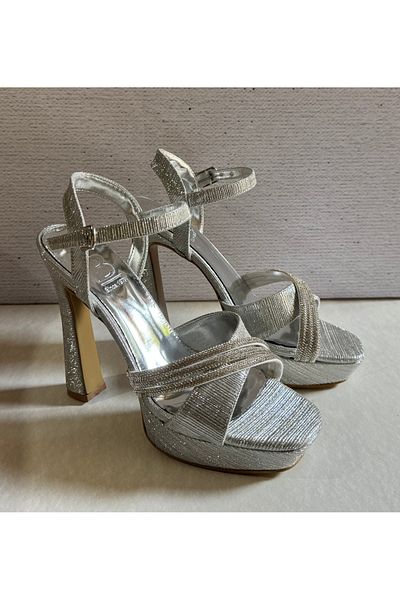 Felisya Butik Plated Stone Platform High Heeled Evening Dress Shoes 13Cm-Feli̇syabuti̇k