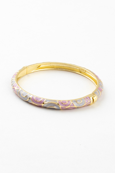 Sortie Aksesuar سوار من الفولاذ المقاوم للصدأ مطلي بالمينا الملون مع شكل بيضا...