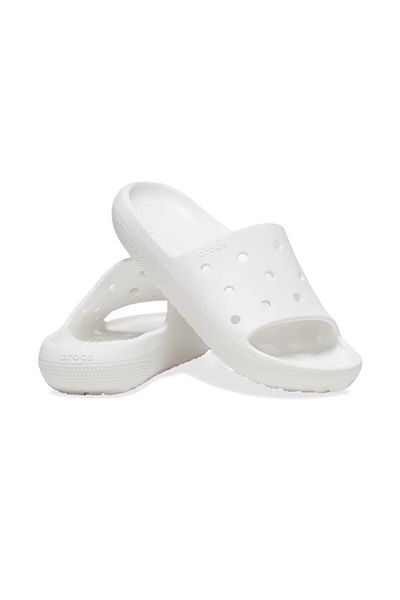 Crocs Classic Slide V2 Unisex Slippers 209401-100 White