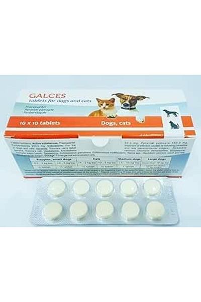 generic3 أقراص جالسيس لإزالة الديدان للكلاب والقطط، طفيليات داخلية واسعة الطيف (الدودة الأسطوانية، الديدان الشريطية،