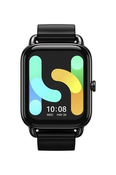 Haylou RS4 Plus Smart Watch Retina Amoled HD Display SpO2 Heart Rate Silicon Strap Black