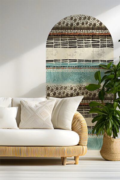 SDİGİTAL Dekoratif Oval Kesimli Bohem Tarzı Duvar Sticker - Modern Dekoratif ...
