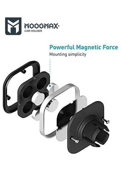 MOOGMAX Magnetic Car Mount Holder | 360° Rotation | Dashboard Mount | MX-MH142