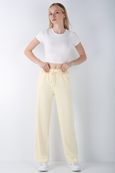 Veni Life بنطال رياضي نسائي من قماش القطن