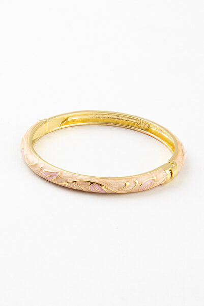 Sortie Aksesuar Colorful enamel stainless steel bracelet with tulip flower fi...