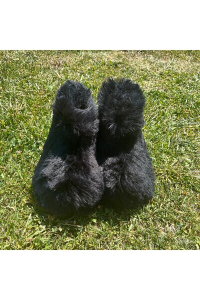 ELİSHA BUTİK Ely Ev Botu İthal Peluş Uzun Tüylü