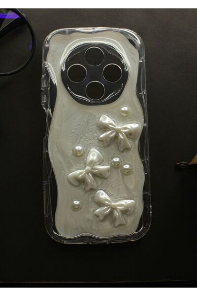 tcover Tecno Spark 30 4g Kılıf Epoksi Dekorlu Kabartmalı Kapak