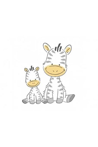 JollyMag Taburet copii MyKids Zebra Gri Alb antialunecare