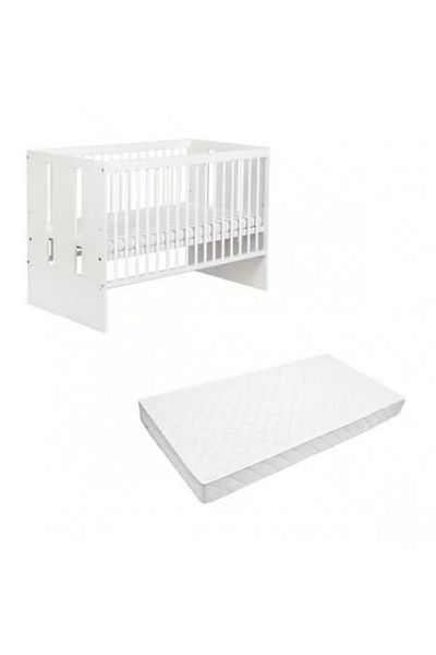 Klups Patut Paula Alb + Saltea Confort 12 MyKids