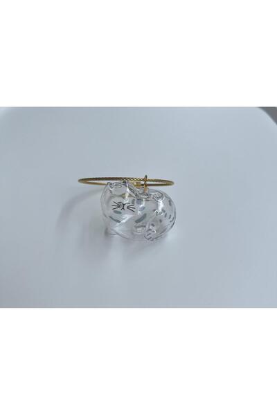 Vira Rise صندوق تخزين شعر القطط الشفاف وحقيبة، كبسولة متينة لسلسلة المفاتيح