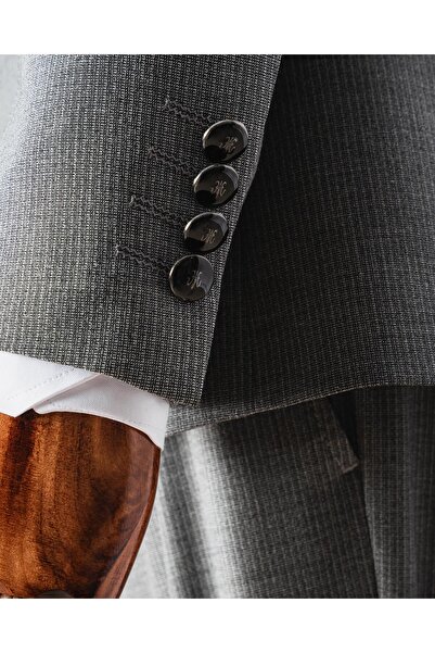 echol Ech. 513 İnce Çizgili Kruvaze Takım Elbise