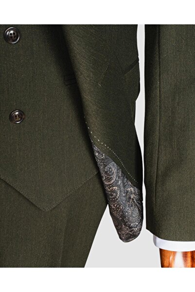 echol Ech.2351-2751 Ecru Fabric Double Breasted Suit