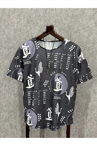 FıttingRoom Oversize Patterned Bohemian Tshirt