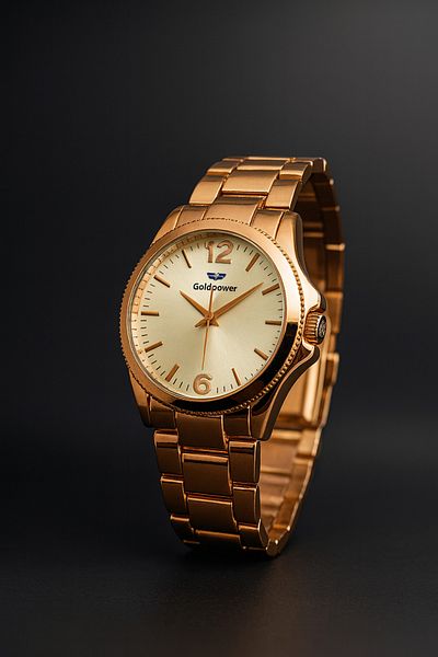 Goldpower Unisex Elegant Metal Wristwatch,