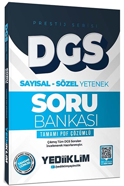 Yediiklim Yayınları 2026 DGS Prestij Serisi Sayısal Sözel Yetenek Tamamı PDF ...