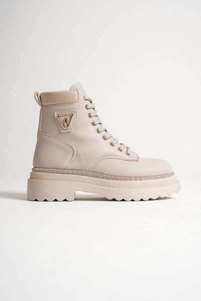 EMOYRA Fiora Special Design Women's Winter Thick Soled Beige Boots