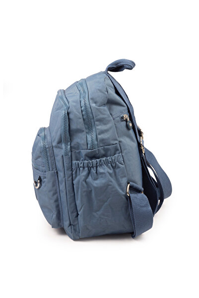 İMAKS Маленька багатомісна сумка з кришкою / Klinkır Водонепроникна тканина Повсякденна жіноча сумка через плече Синя 8318